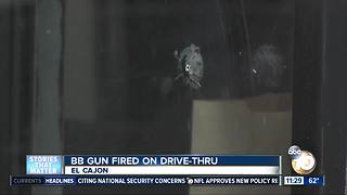 Customer fires BB gun at drive-thru window at El Cajon Jack In The Box restaurant