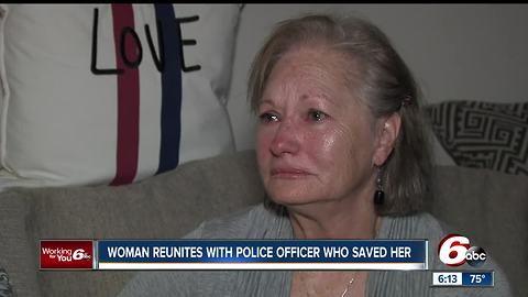 Officer reunited with driver after she was found with brain tumor