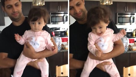 Dancing Baby Girl Adorably Does The Twist