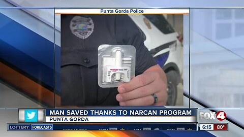 Man saved by Punta Gorda Police Officer thanks to new narcan program