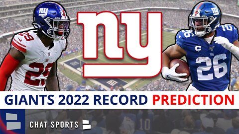 New York Giants 2022 Record Prediction & Schedule Breakdown