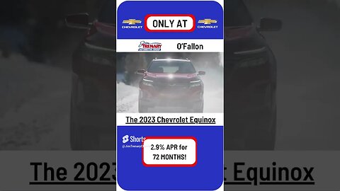 Don't miss out on getting YOUR 2023 Chevrolet Equinox with 2.9% APR for 72 months ONLY at O'Fallon!