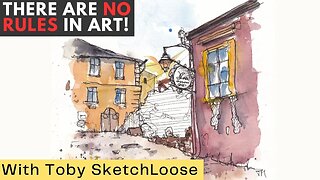 Break the Rules and Paint Stunning Art - Easy Watercolor Sketching Tutorial for Beginners