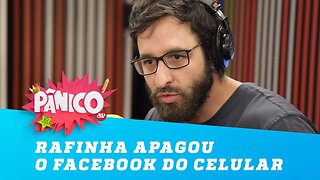 Rafinha conta por que apagou o Facebook do celular