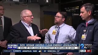 Governor Hogan unveils clean energy legislation