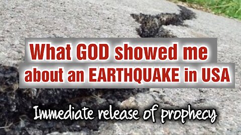 Urgent! Vision and Message to USA #earthquake #GOD #judgement #Bible #prophecy #vision #share