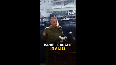 Israel Caught In A Lie?