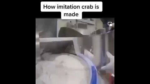 How imitation crab is made.