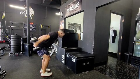 Dumbbell Clean Box Jumps
