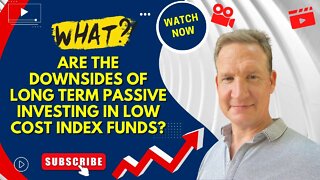 What are the downsides of long term passive investing in low cost index funds?