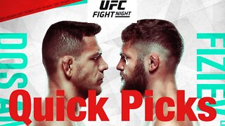 UFC Fight Night Dos Anjos Vs Fiziev Quick Pick Predictions