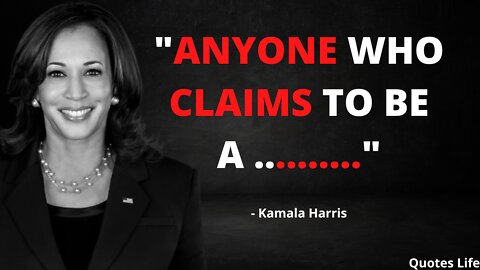 Kamala Harris is setting the example for the next generation. Politician Quotes.