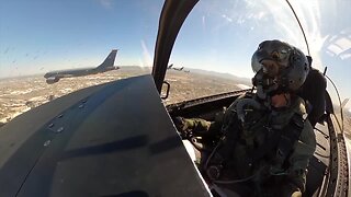 Cockpit view of Luke AFB Flyover