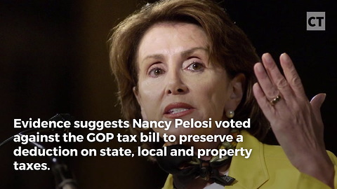 Pelosi Votes Against Tax Cut To Protect Her Own Interests