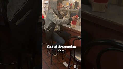 HE ALMOST BROKE IT #funny #shorts #viral #restaurant