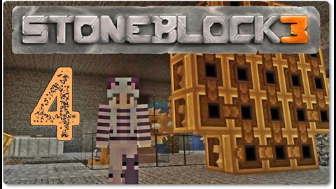Minecraft FTB Stoneblock 3 Create Fans and Ore Washing, Crafter, and Crushing Wheels Ep 4