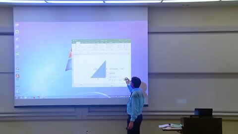 Math Professor Fixes Projector Screen (April : Fools Prank)