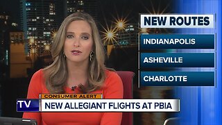 Allegiant announces nonstop flights to 6 new cities from Palm Beach International Airport