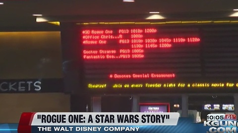 "Rogue One: A Star Wars Story" opens