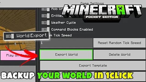 How To Make Minecraft World's Backup In Android | 1.19/1.20