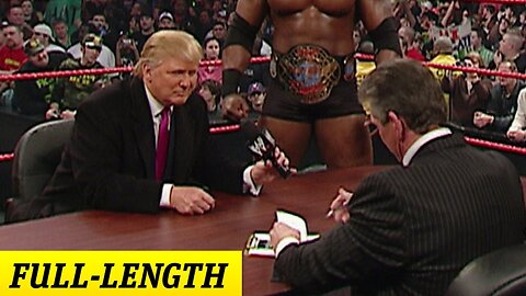 Mr. McMahon and Donald Trump's Battle of the Billionaires Contract Signing