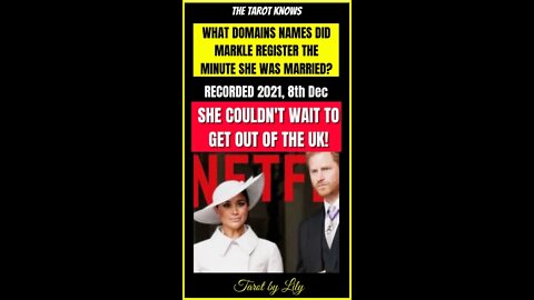🔮 WHAT DOMAINS DID MARKLE REGISTER AND WHEN? She never planned to stay! #shorts #thetarotknows