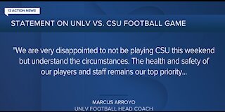 UNLV football game against Colorado State is off due to COVID-19, Rebels cannot travel