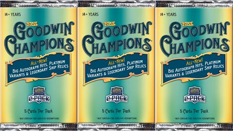 Two Pack Tuesday - Ep. 12 - 21 Goodwin Champions via Upper Deck e-Pack Store - Random Athletes