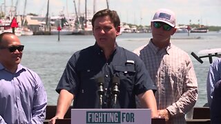 Governor Ron DeSantis in Fort Myers Beach