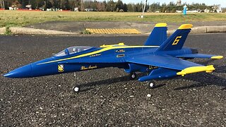 Bill's Force RC F-18 Blue Angels 64mm EDF Jet Maiden Flight