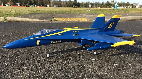 Bill's Force RC F-18 Blue Angels 64mm EDF Jet Maiden Flight