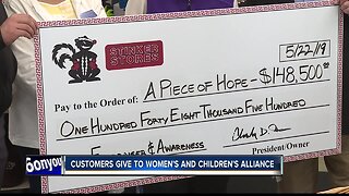 Stinker stores customers give to Women's and Children's Alliance
