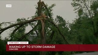 Extensive storm damage in Concord WI
