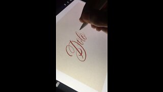 Caligrafia || Calligraphy - (nome/name) Dolores