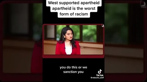 West Supported Apartheid, Apartheid Worst Form Of Racism