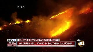 Skirball FIre destroys at least four homes near Getty Center