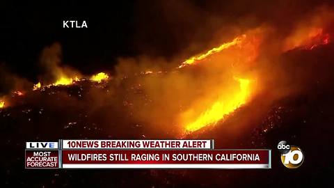 Skirball FIre destroys at least four homes near Getty Center