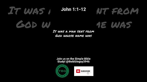 John 1:1-12 #shorts