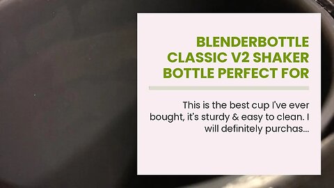 BlenderBottle Classic V2 Shaker Bottle Perfect for Protein Shakes and Pre Workout, 28-Ounce, Bl...