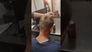 crackhead gets a free haircut