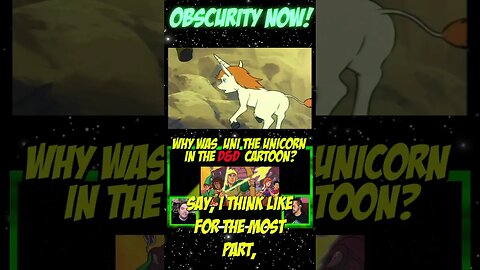 Uni the Unicorn in #dungeonsanddragons #cartoon? Obscurity-Now #podcast #80s @WrestlingWithGaming