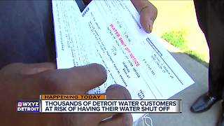 Thousands of Detroit water customers at risk of having their water shut off