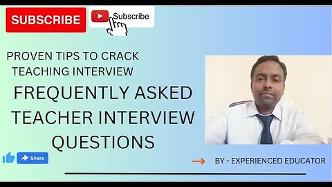 Teacher Interview Questions & sample answer pointers