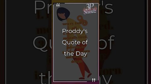 Prince Prodigal's QotD 8/30/23 #god1st #3p #wordoftheweek #qotd