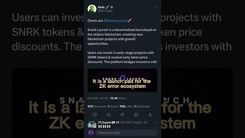 SNARKLAUNCH WILL BE THE BEST LAUNCHPAD ALTCOIN ON ZKSYSNC