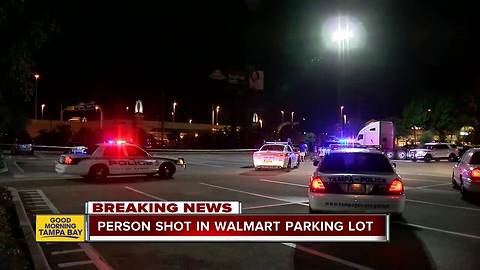 Person shot in parking lot of Tampa Walmart