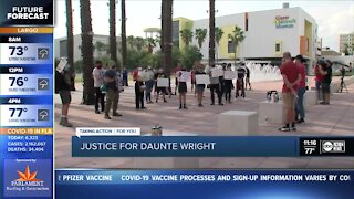 Protest in Tampa for Daunte Wright