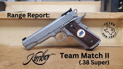 Range Report: Kimber Team Match II (U.S. Shooting Team Edition in .38 Super)