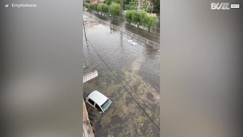 La grêle a causé des inondations chaotiques au Mexique