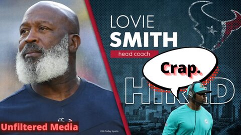 Houston Texans hire Lovie Smith as Head Coach. ESPN finally admits minority coaches exist.